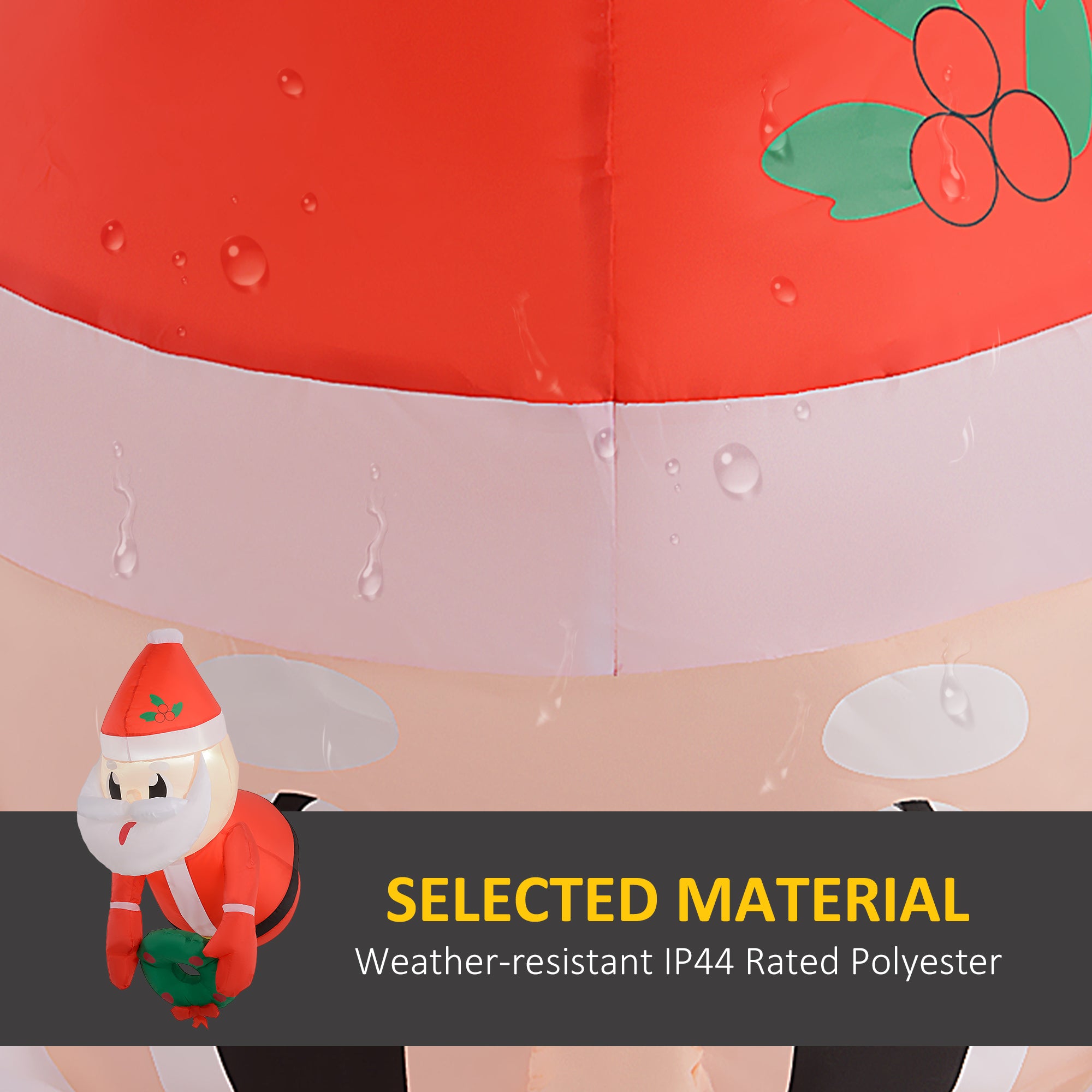 3-Foot Hanging Inflatable Santa