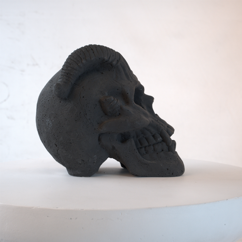 Fireproof Skull Gas Log