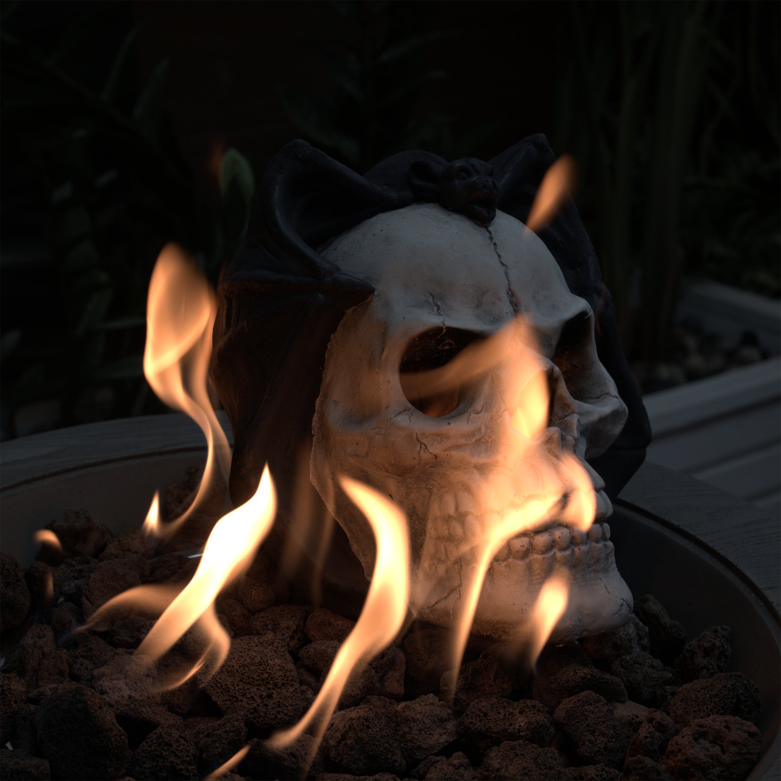 Demon Skull Gas Log