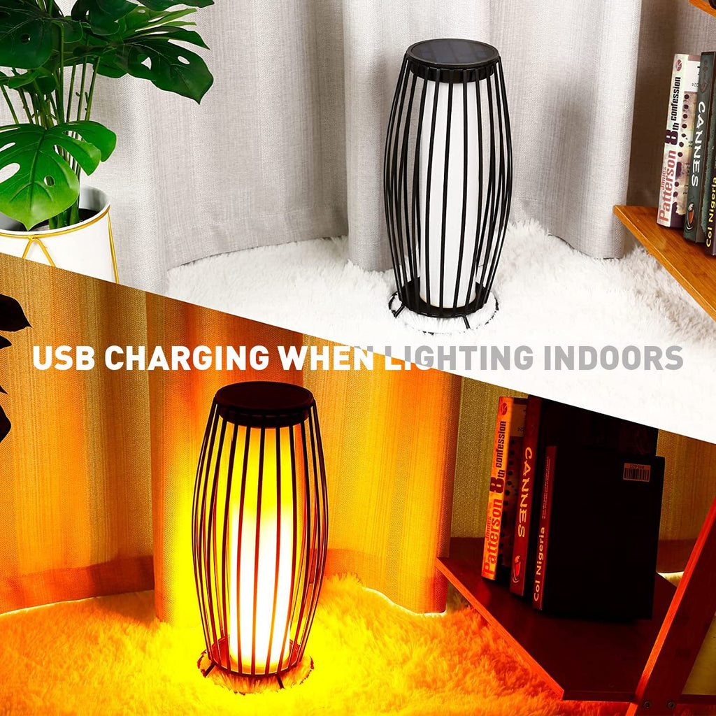 Solar Hanging Iron Lantern