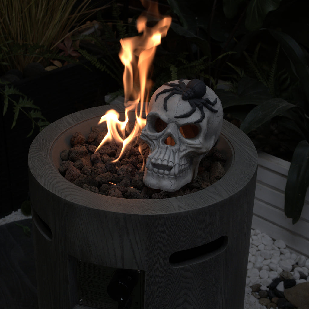 Demon Skull Fireplace Decoration