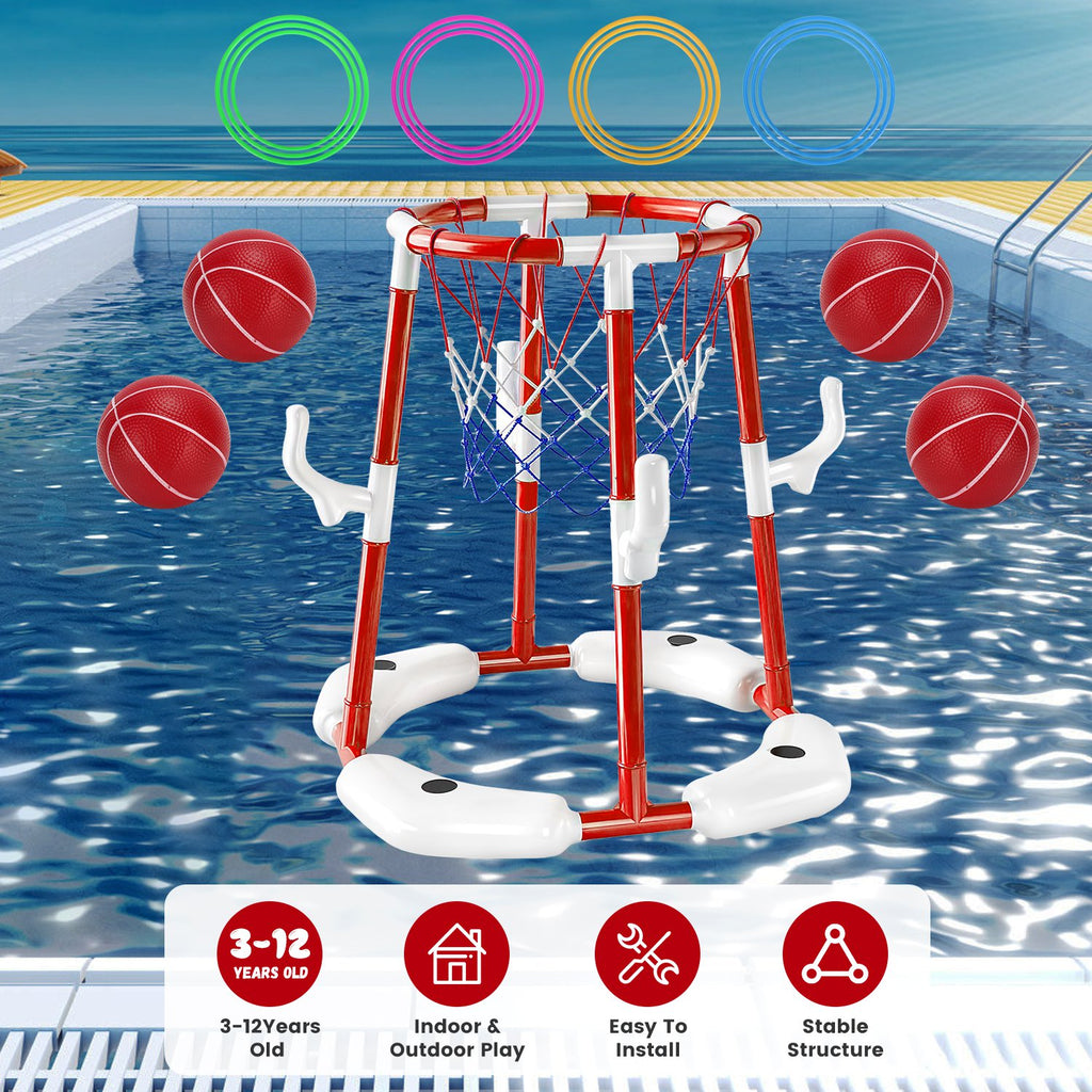 Floating Pool Basketball Set