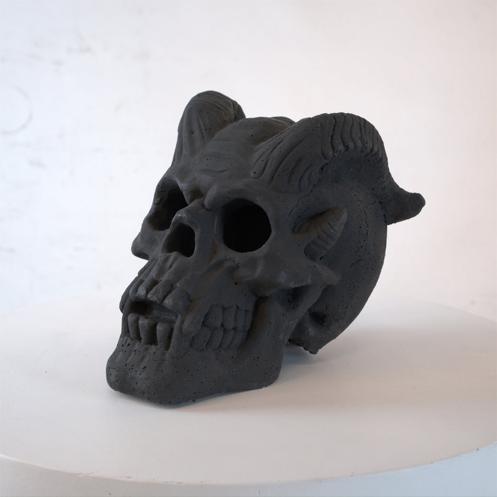 Fireproof Skull Gas Log