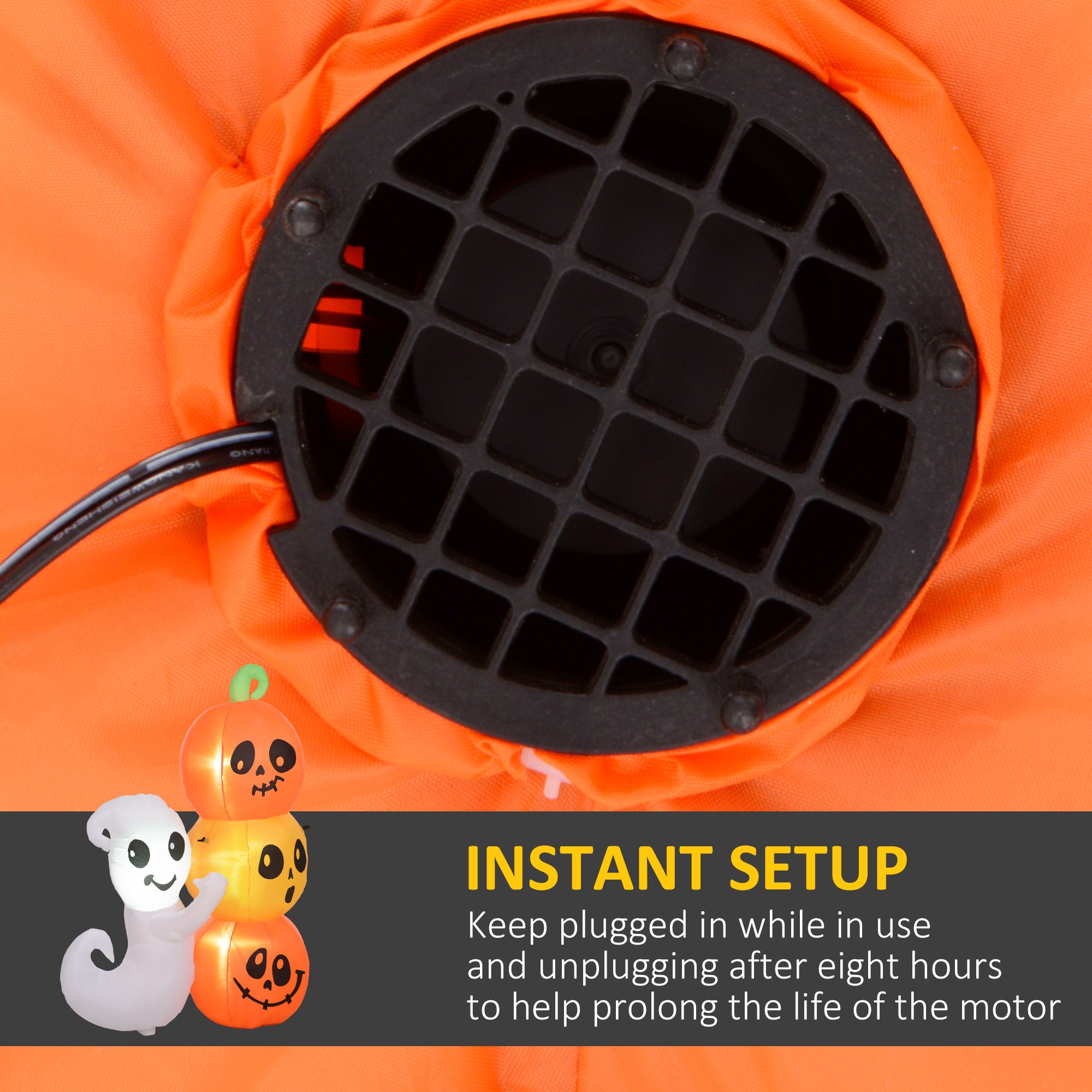 5-Foot Inflatable Ghost Pumpkin
