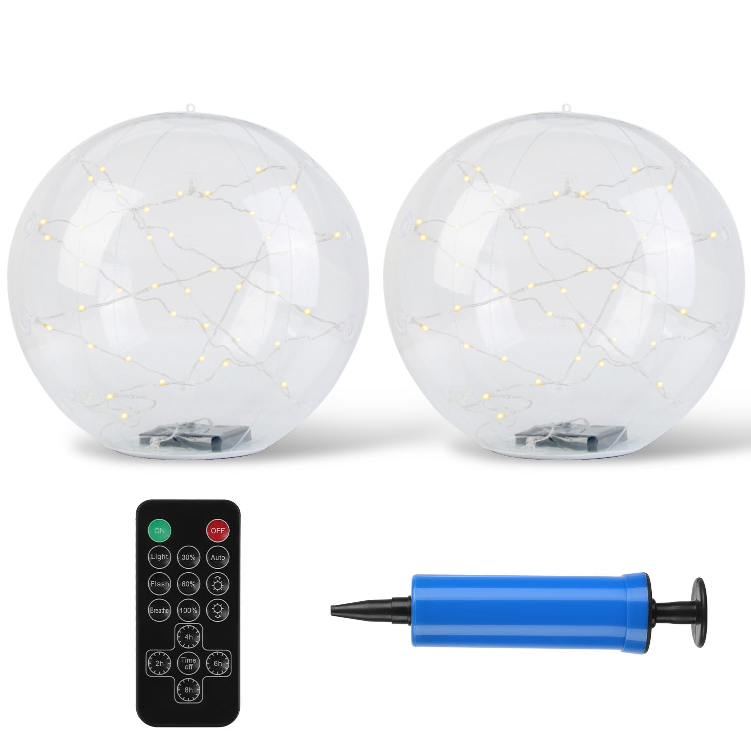 Inflatable Solar Pool Orbs