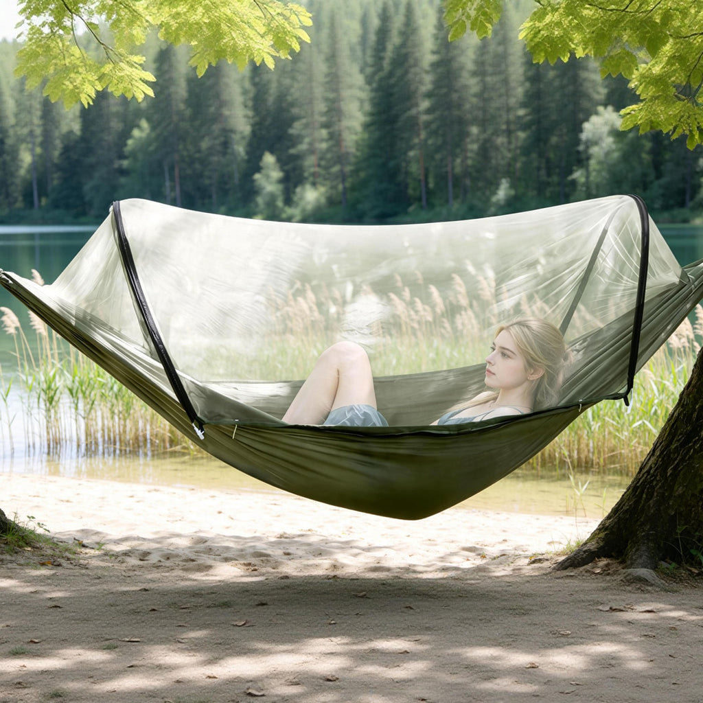 Camping Hammock With Mosquito Net