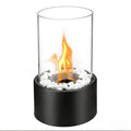 Round Glass Tabletop Fireplace