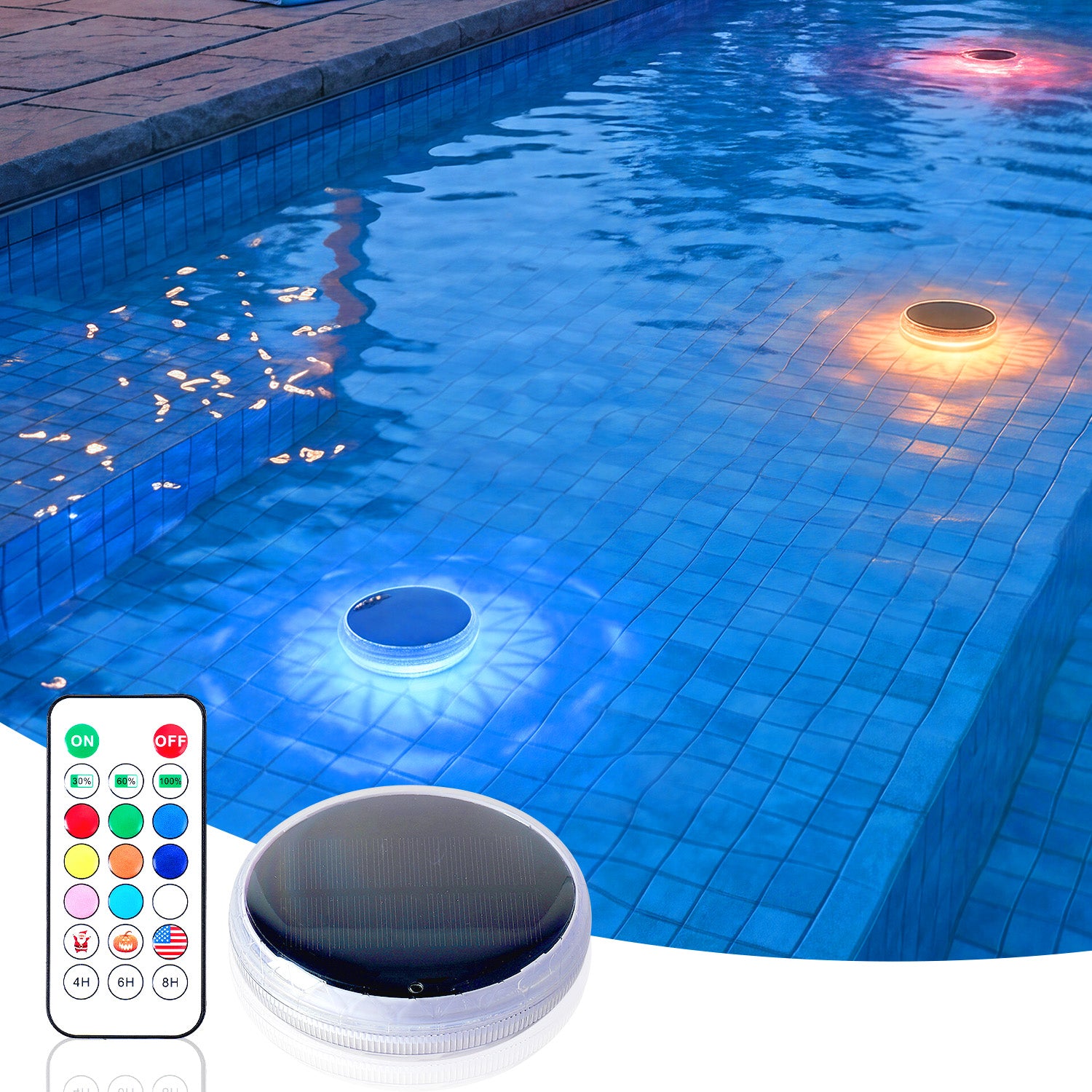 Solar Floating Pool Light