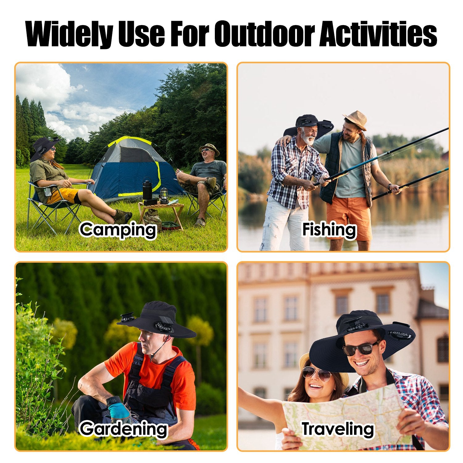 Rechargeable Fan Sun Hat