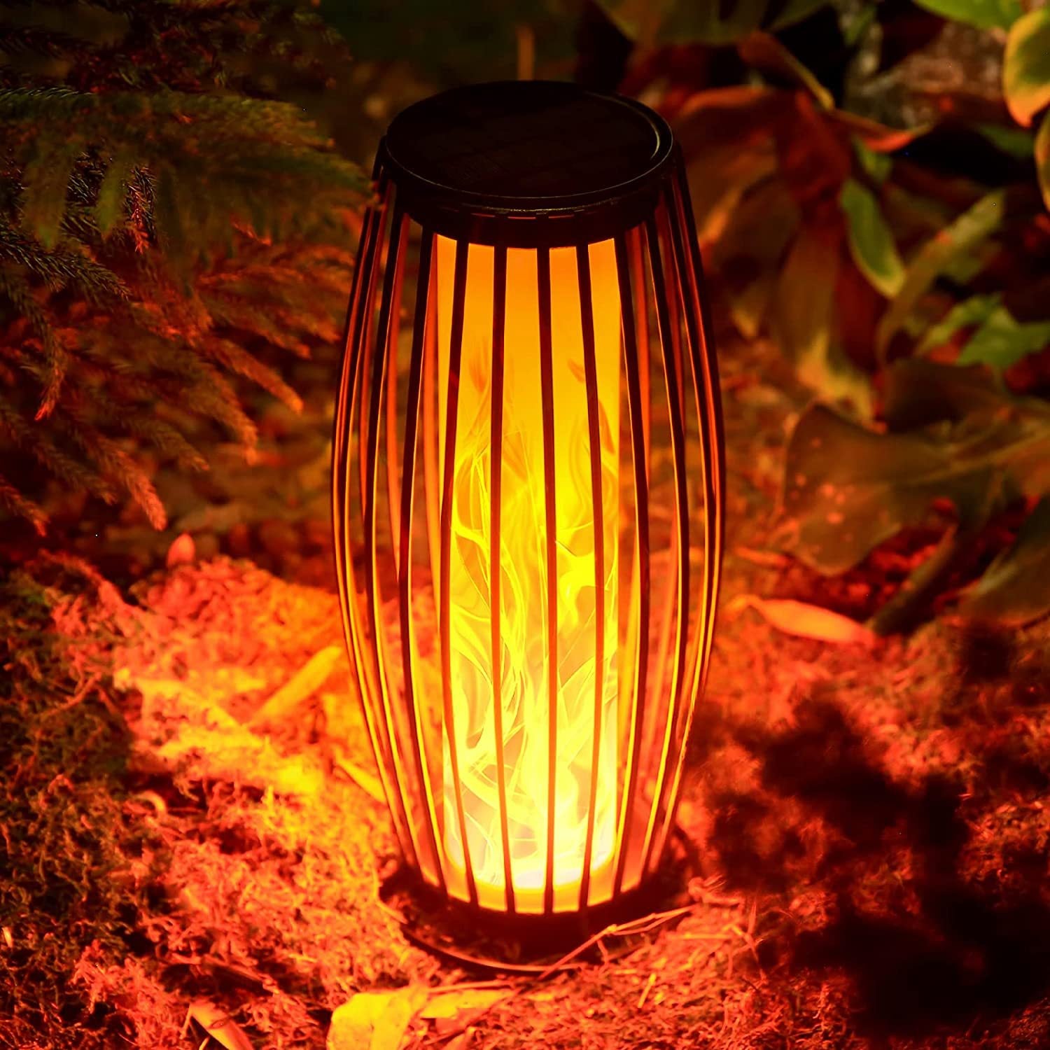 Solar Hanging Iron Lantern
