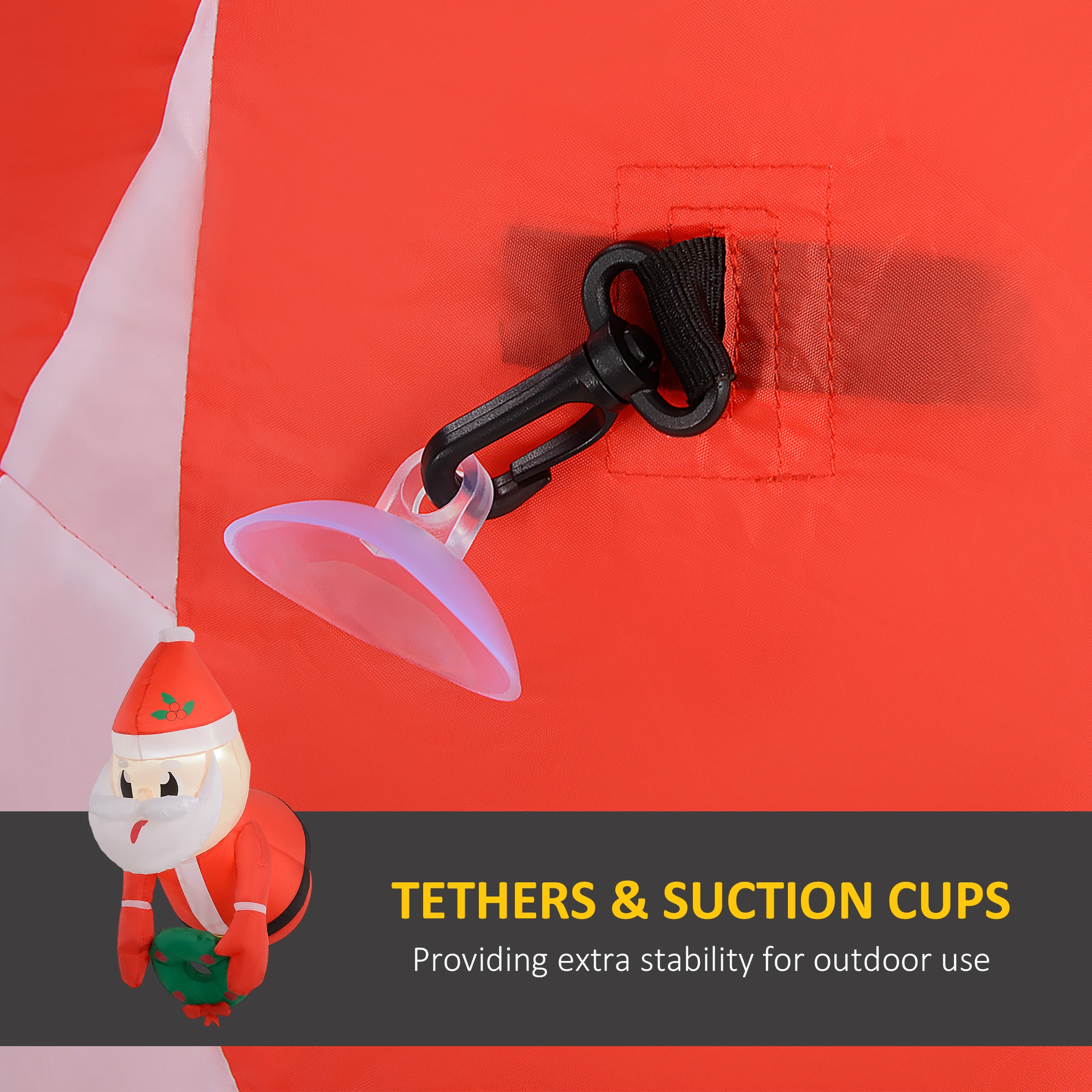 3-Foot Hanging Inflatable Santa