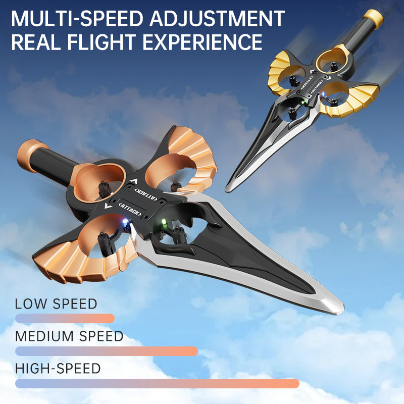 Gold Flying Levitation Sword