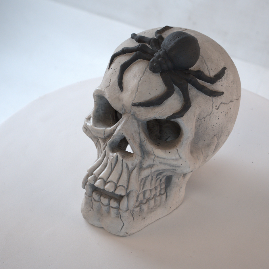 Demon Skull Fireplace Decoration