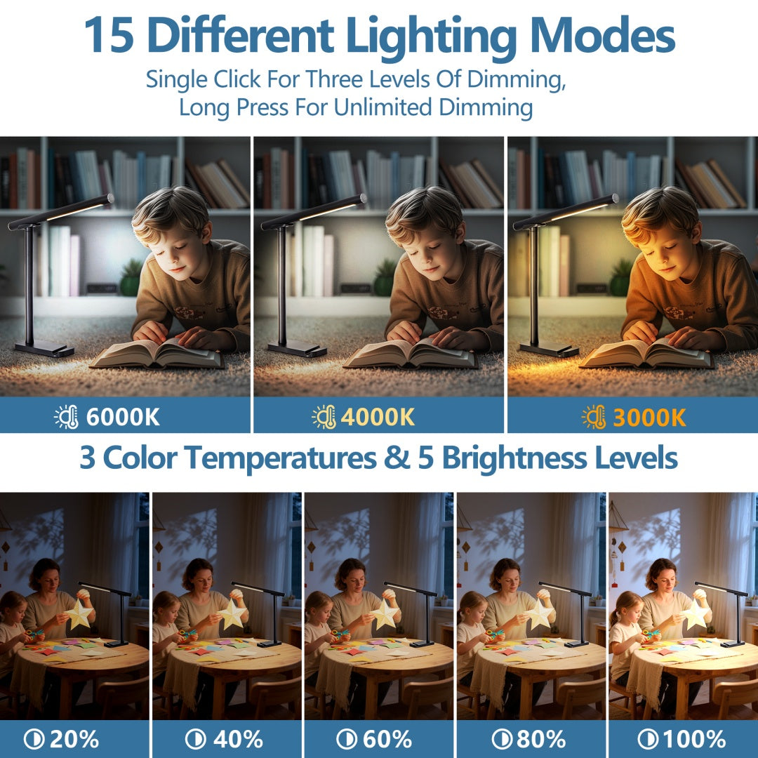 Adjustable LED Desk Lamp
