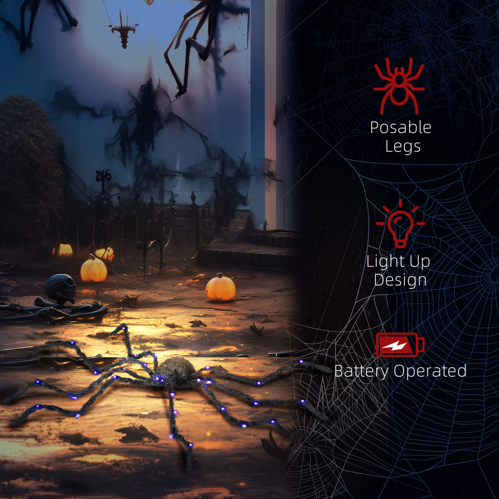 Lighted Giant Spider Prop