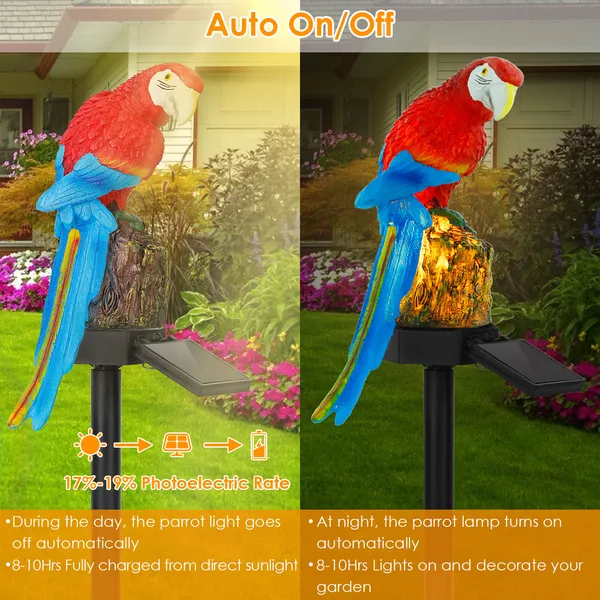 Solar Parrot Garden Light