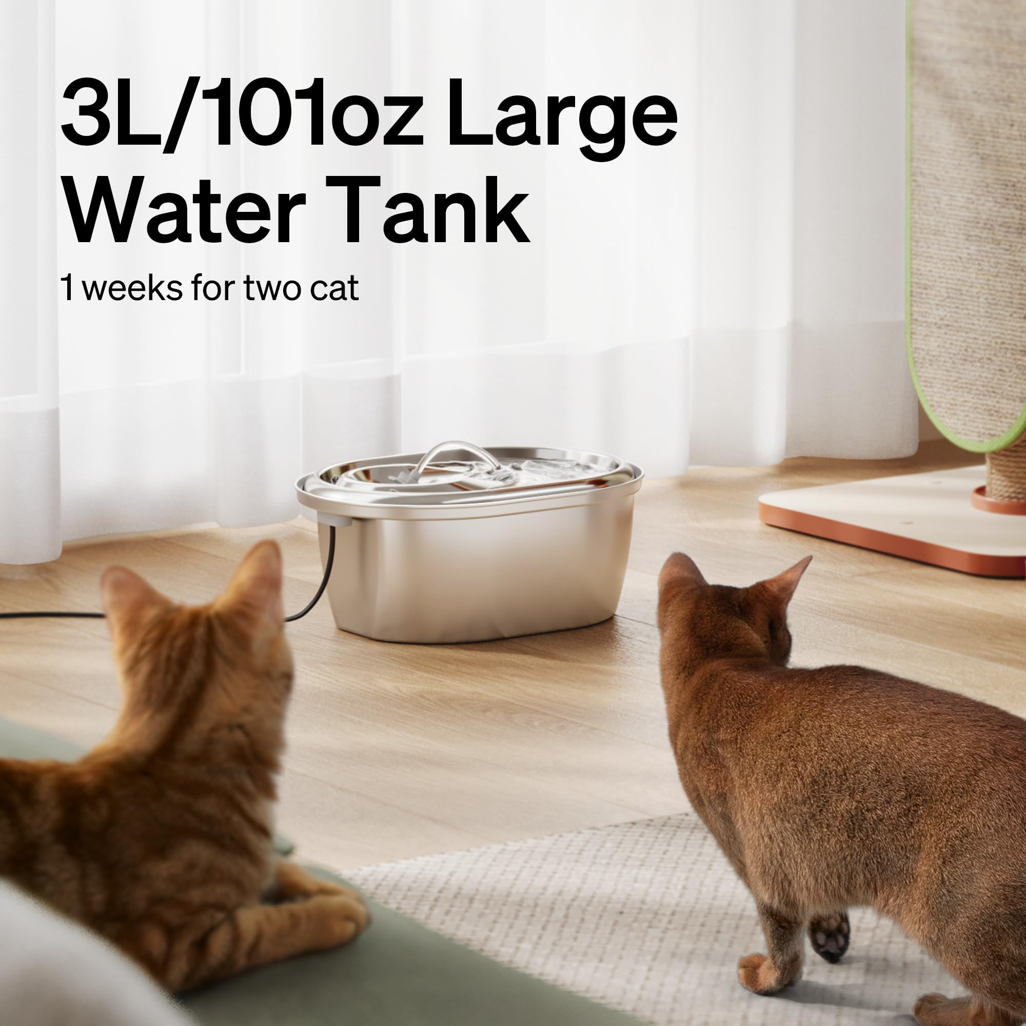 Stainless Steel Cat Water Fountain