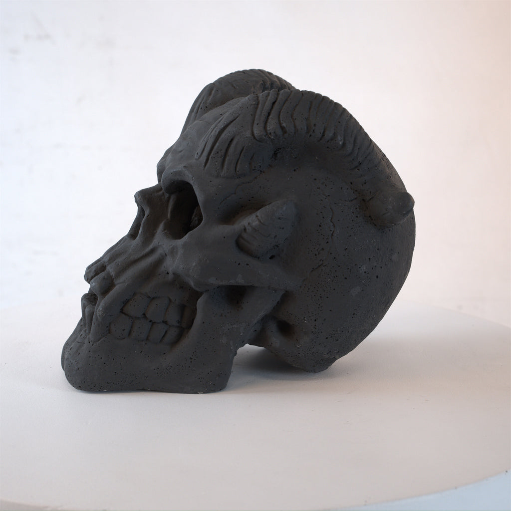 Fireproof Skull Gas Log