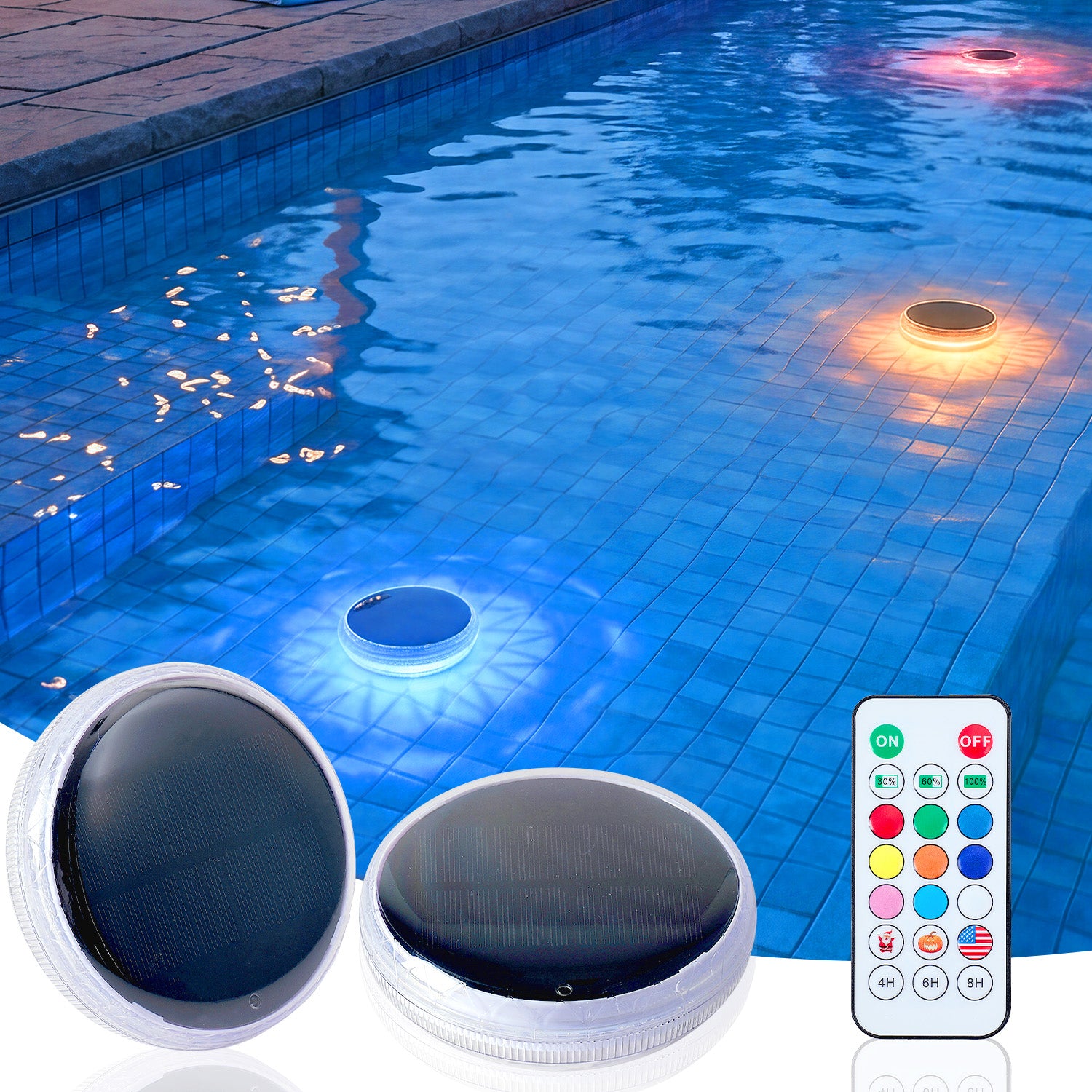 Rechargeable Floating Pool Lights