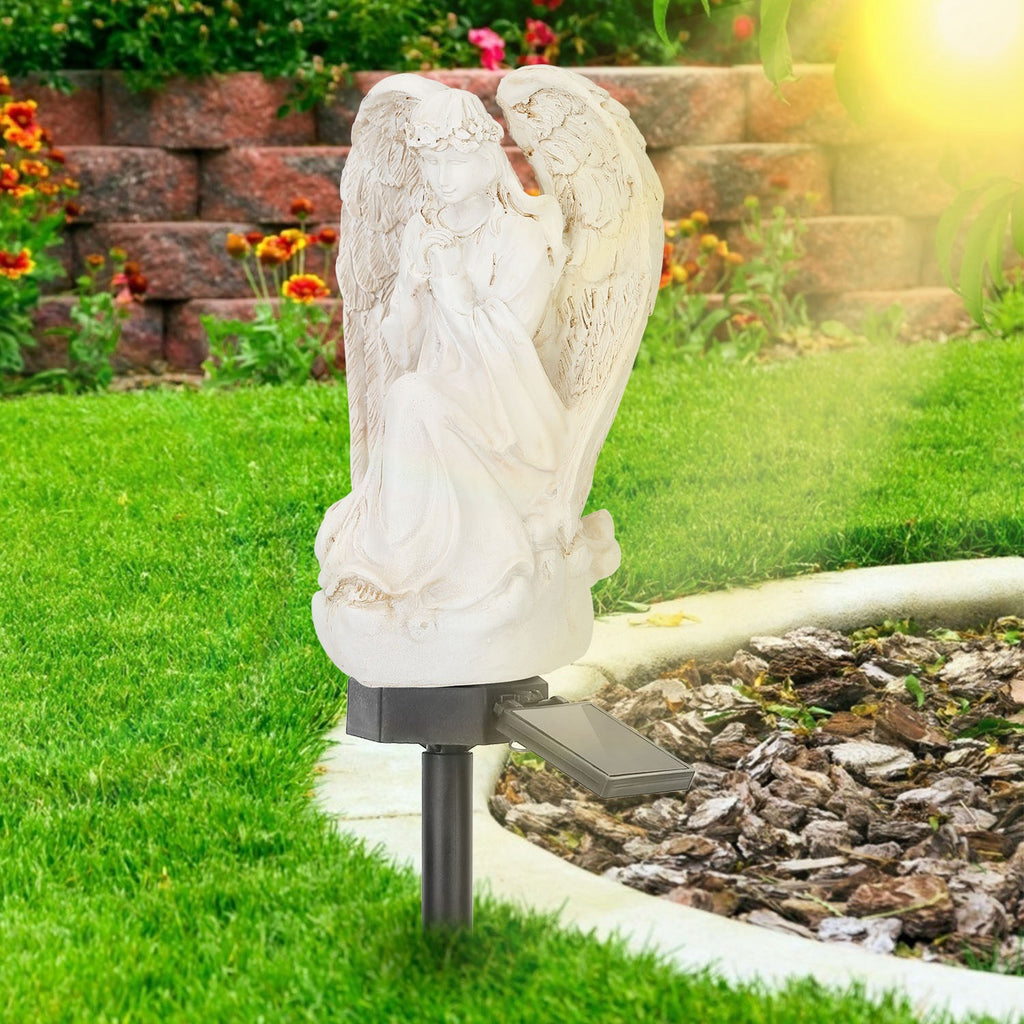 Solar Praying Angel Statue