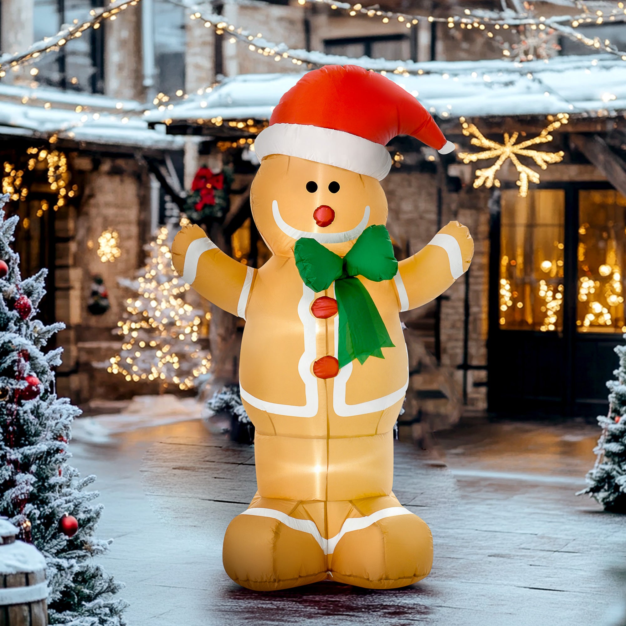 6-Foot Inflatable Gingerbread Man