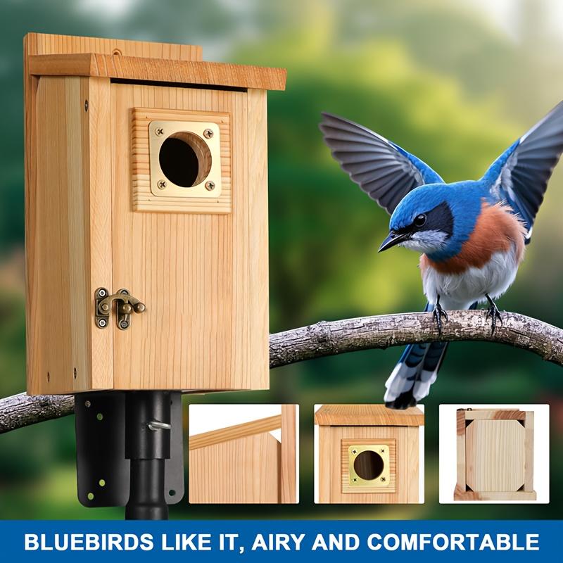 Handmade Cedar Birdhouse Set