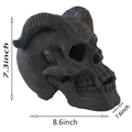 Fireproof Skull Gas Log