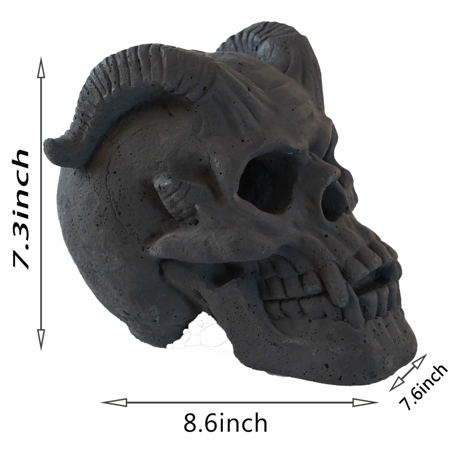 Fireproof Skull Gas Log