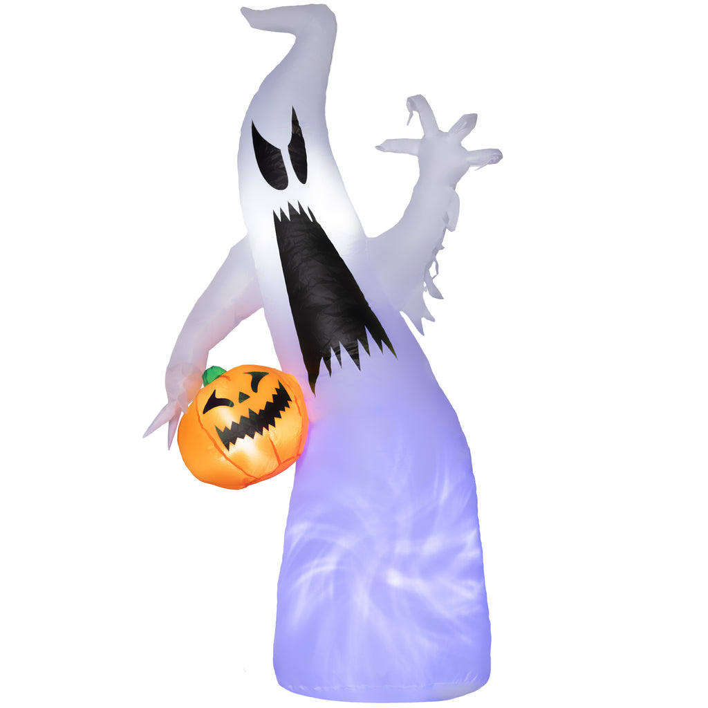 Inflatable Ghost With Pumpkin