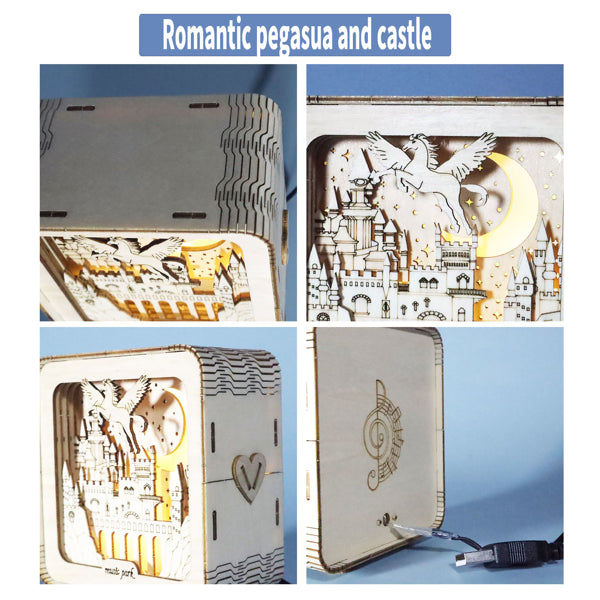 Pegasus Castle Night Light Puzzle