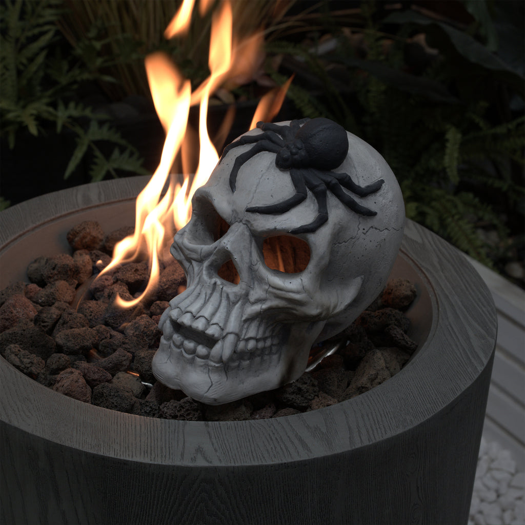 Demon Skull Fireplace Decoration