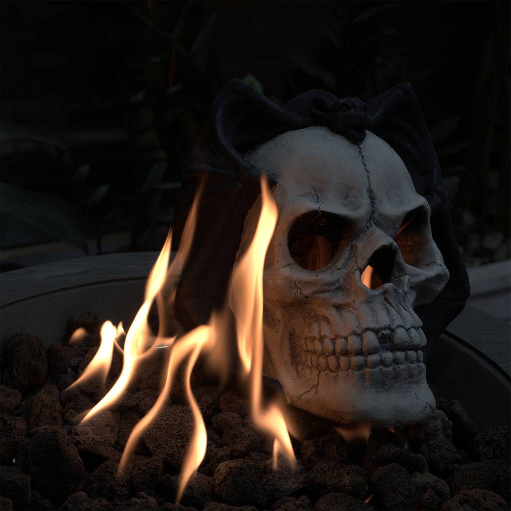 Demon Skull Gas Log