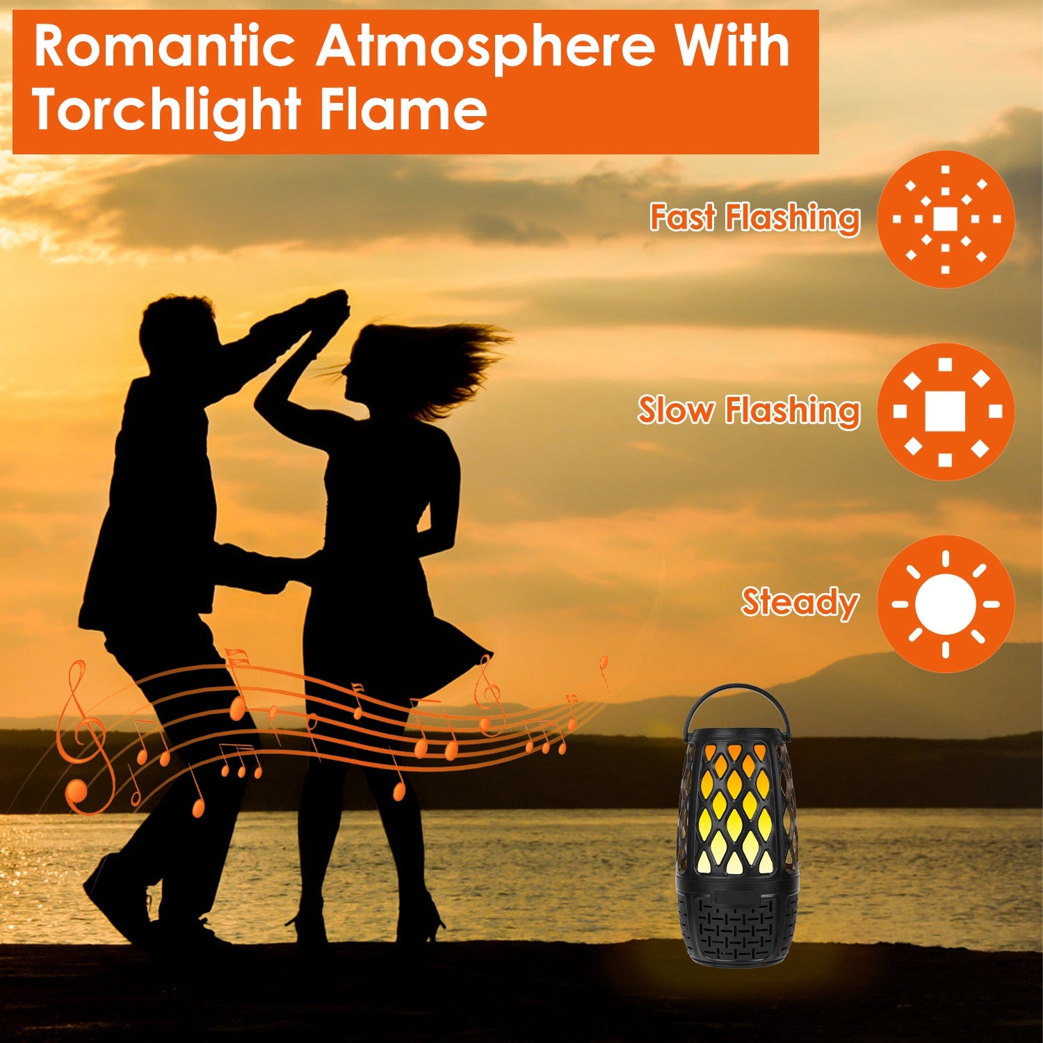Wireless Flame Patio Speaker