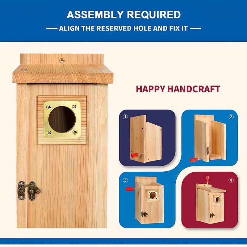 Handmade Cedar Birdhouse Set