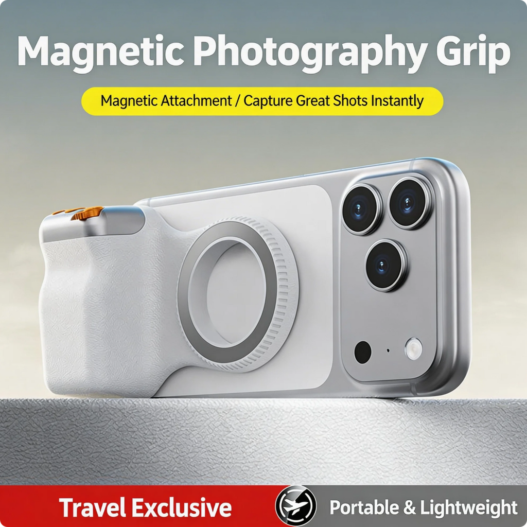 Magnetic Phone Grip with Remote