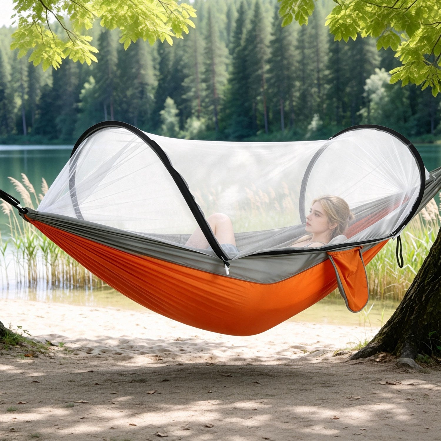 Camping Hammock With Mosquito Net
