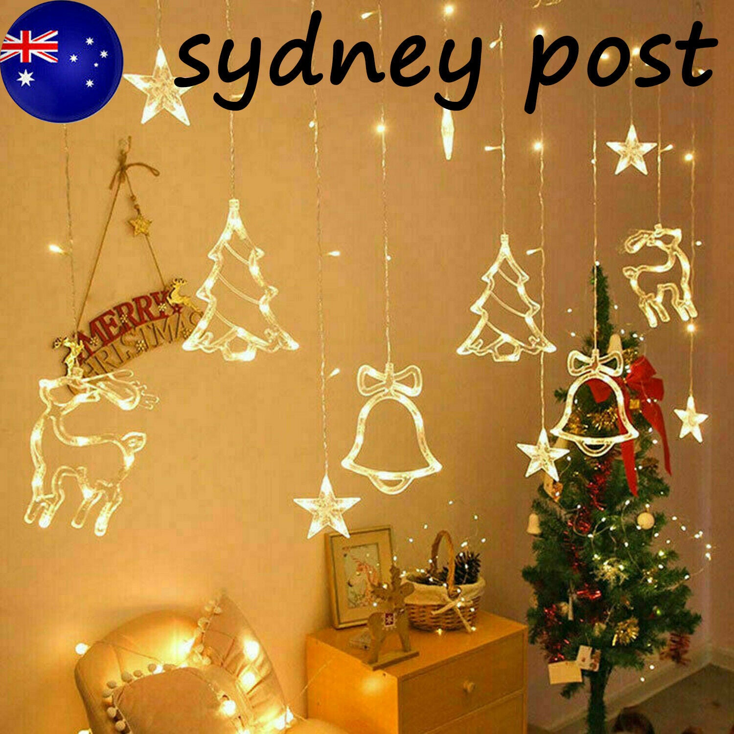 Enchanted Star Curtain Lights