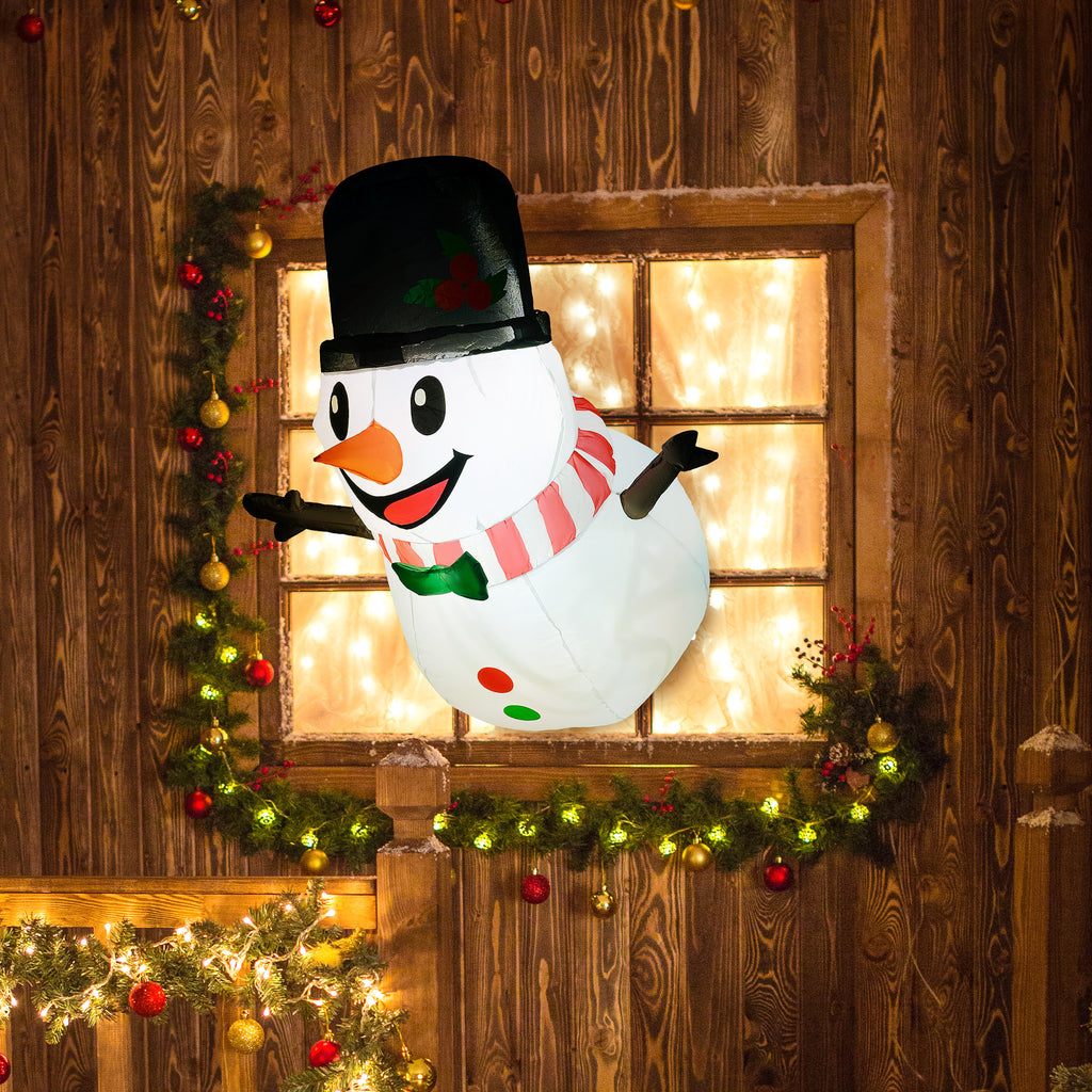 3-Foot Hanging Inflatable Snowman