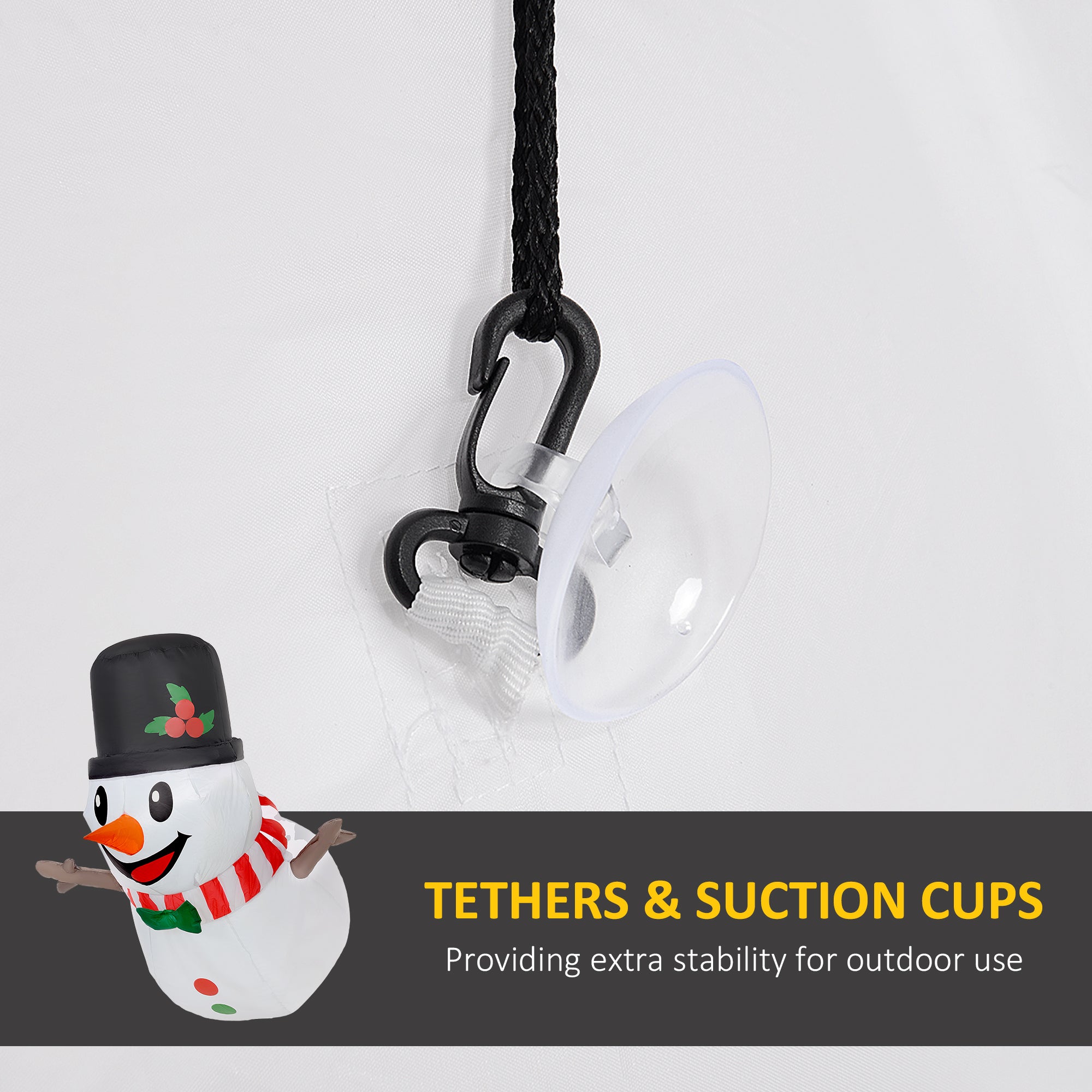 3-Foot Hanging Inflatable Snowman