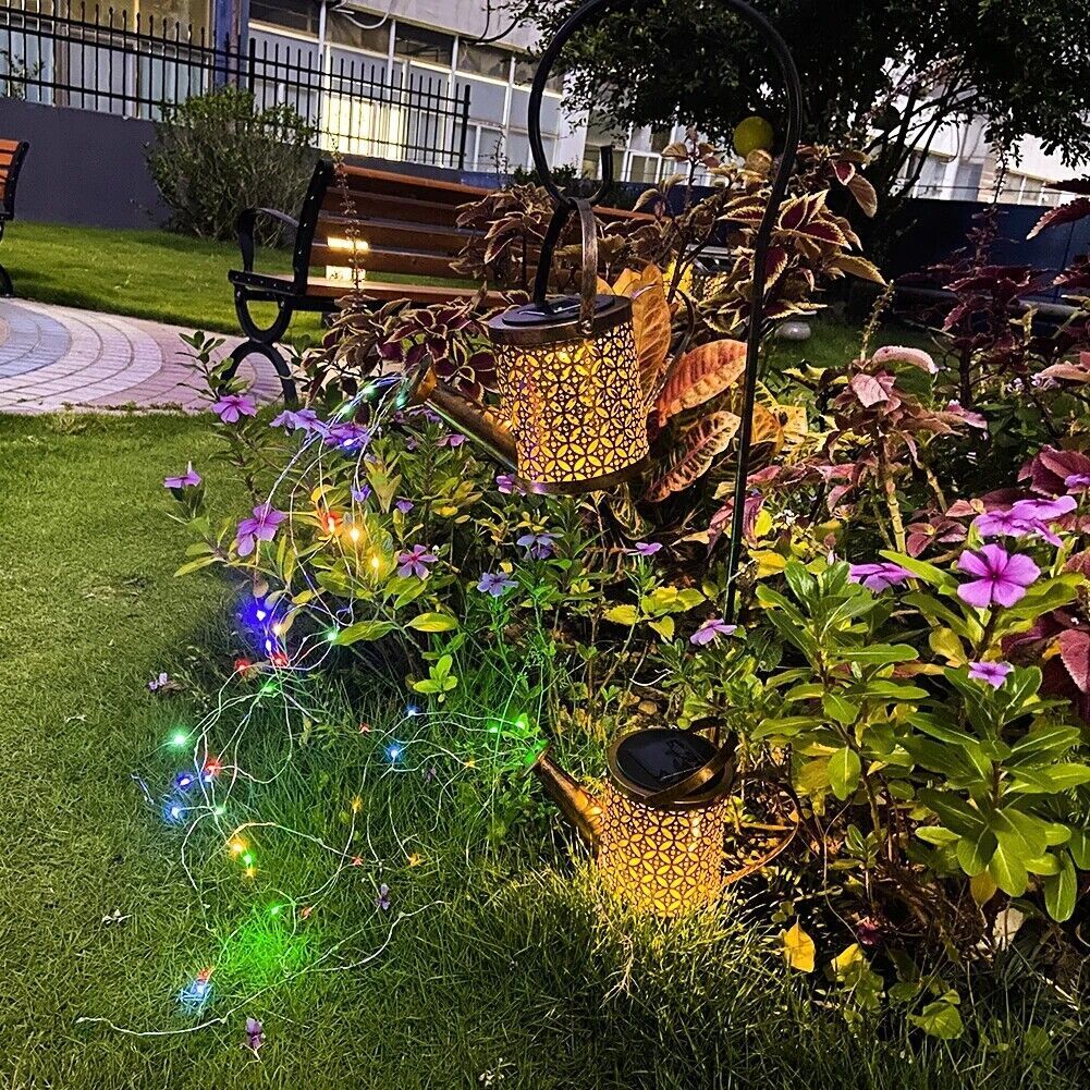 Copper Solar Watering Can Light