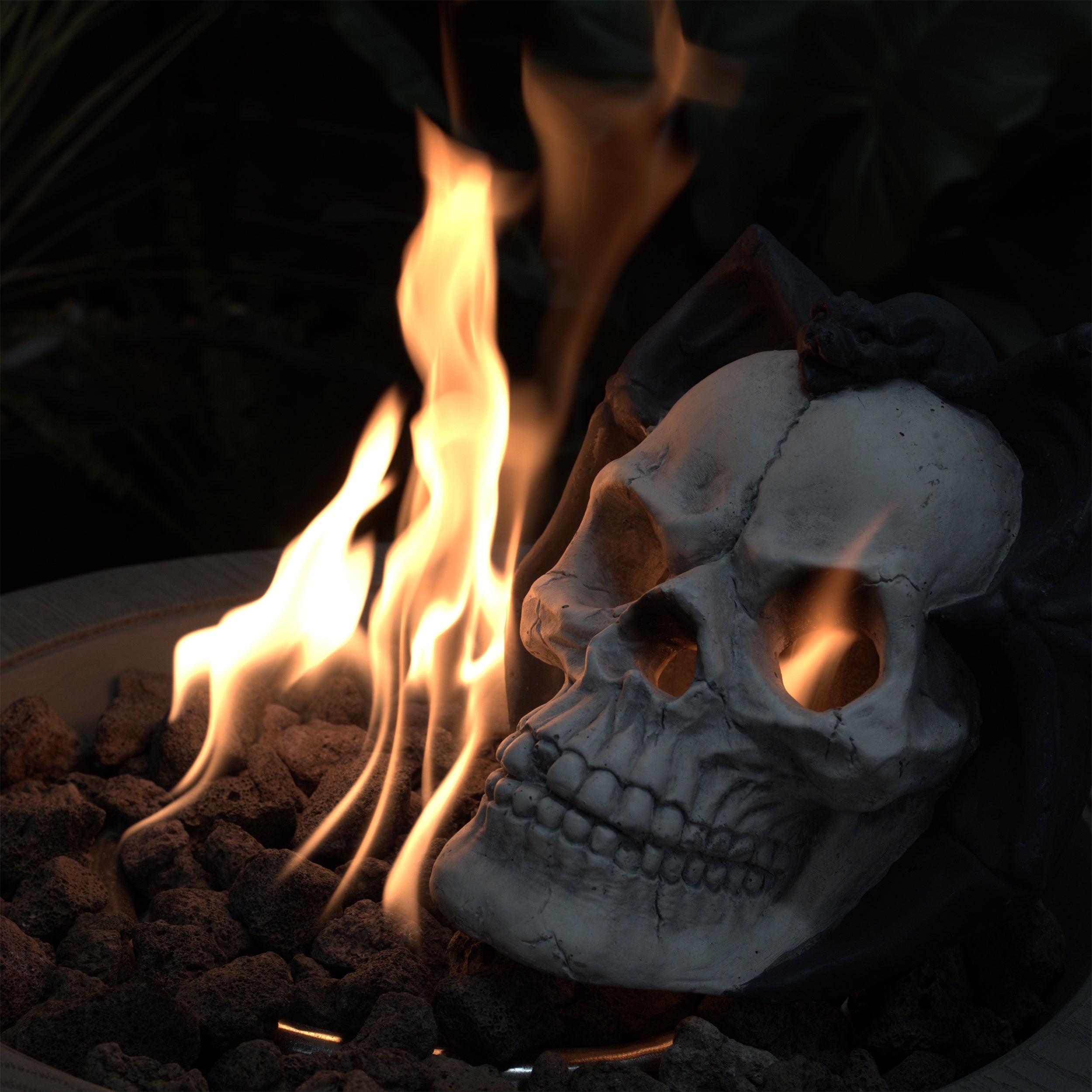 Demon Skull Gas Log