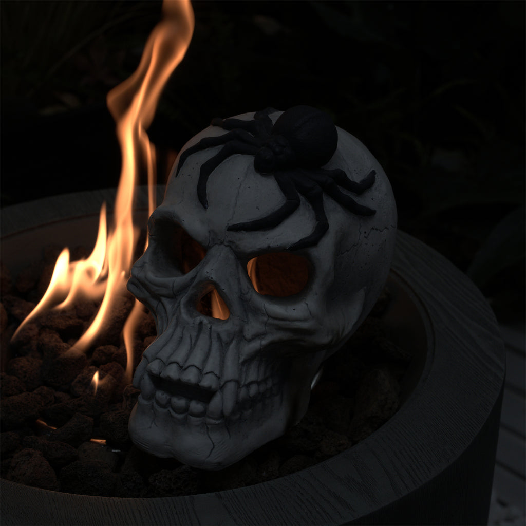 Demon Skull Fireplace Decoration