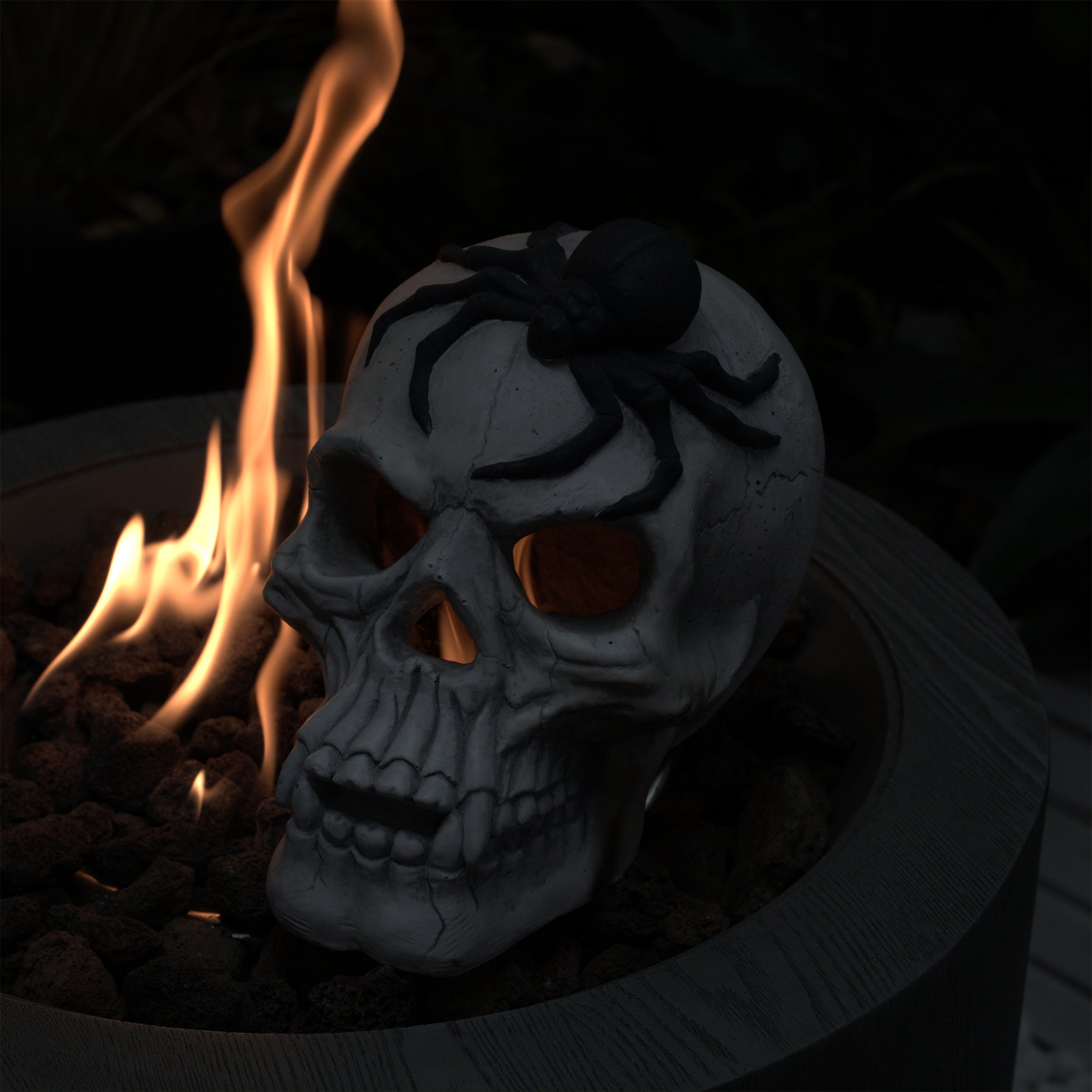 Demon Skull Fireplace Decoration