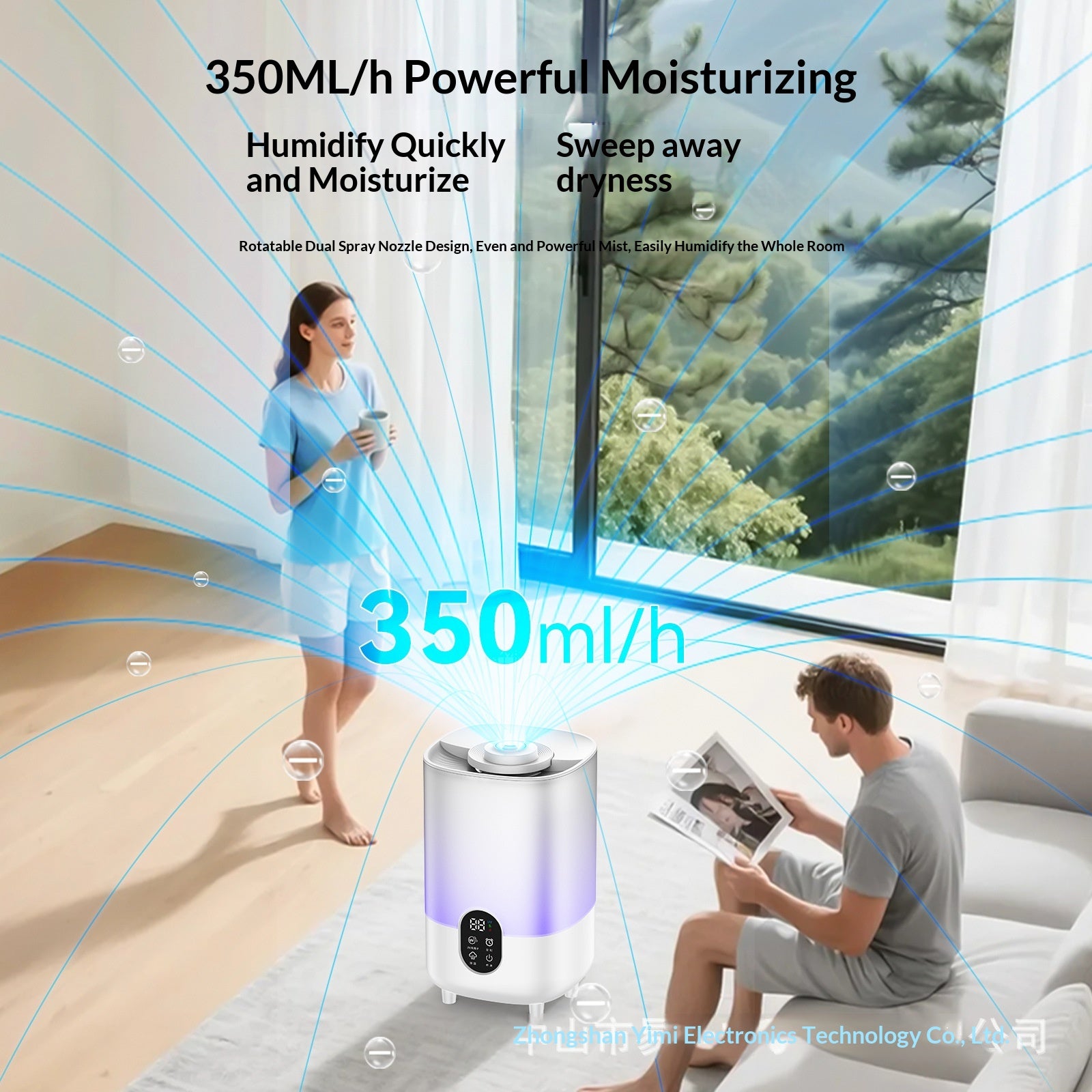 Dual-Spray Timed Humidifier