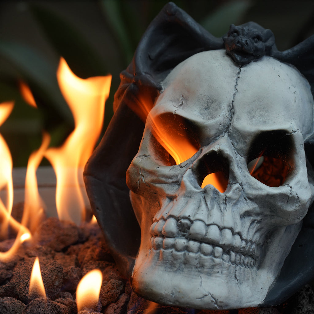 Demon Skull Gas Log