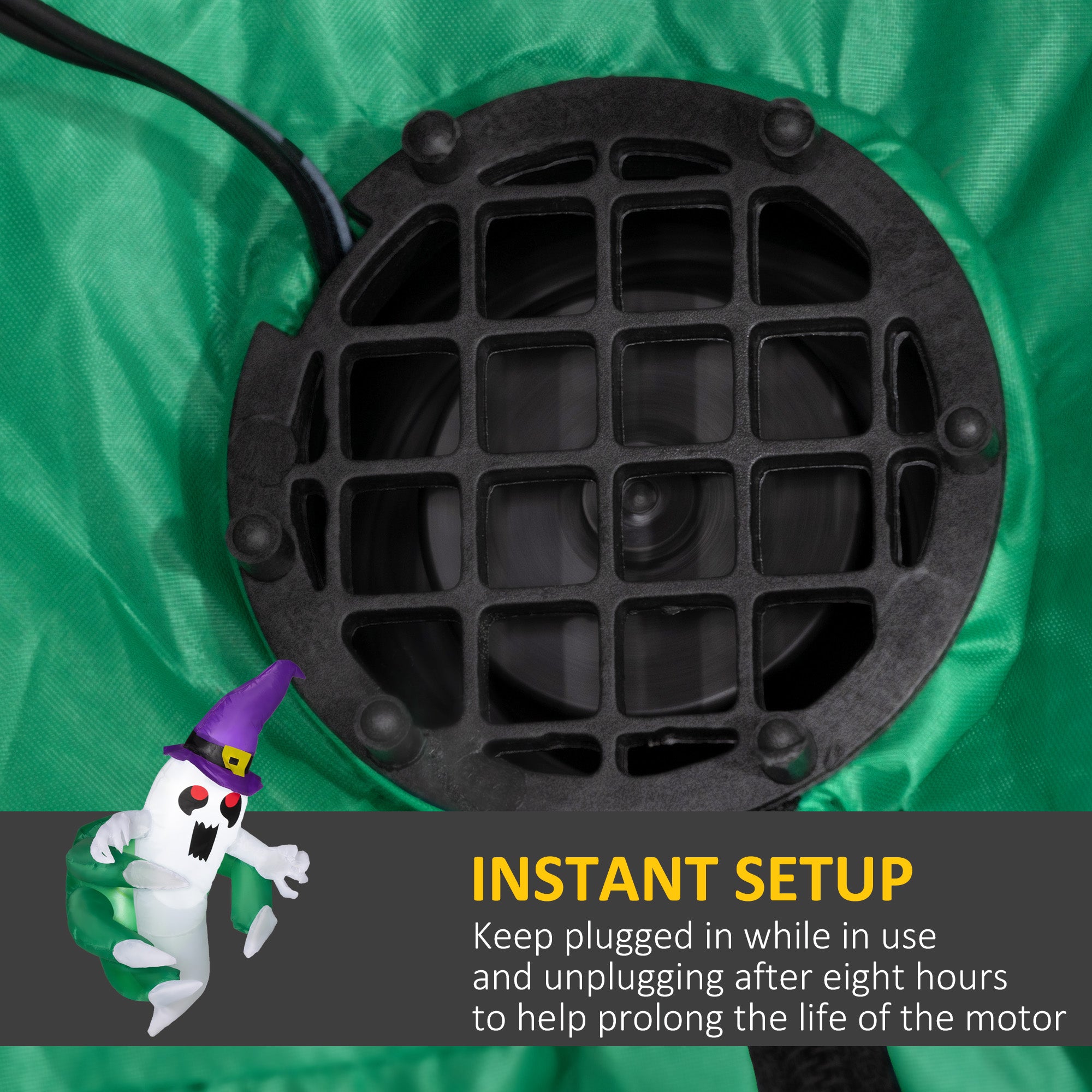 4-Foot Inflatable Window Ghost