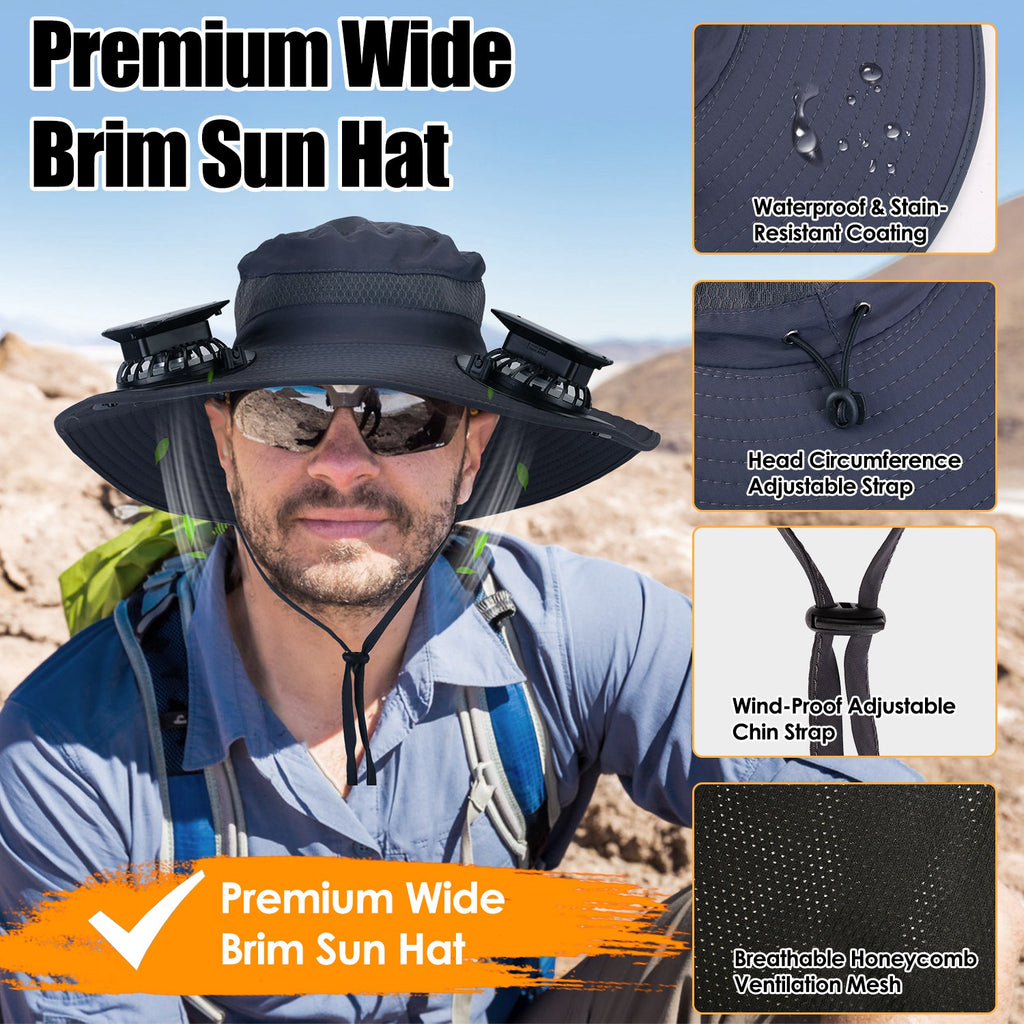 Rechargeable Fan Sun Hat