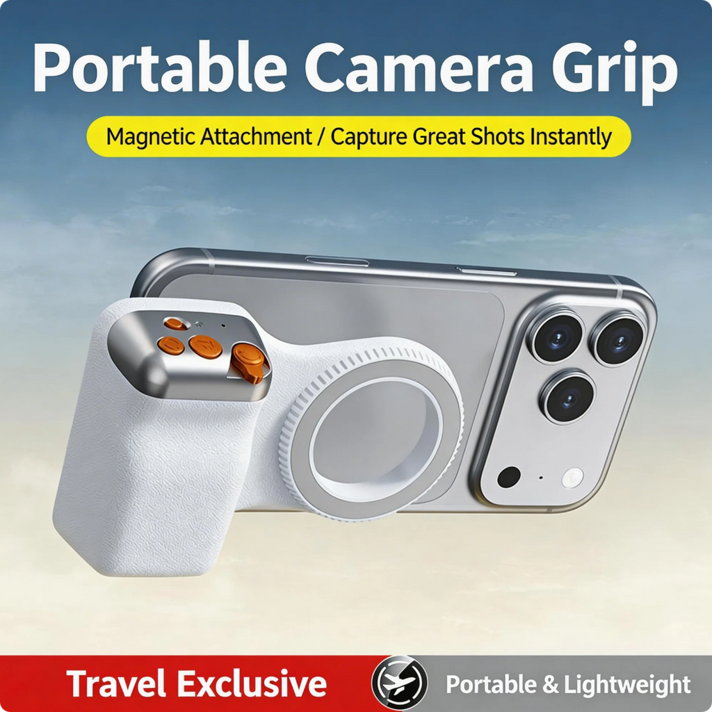 Magnetic Phone Grip with Remote