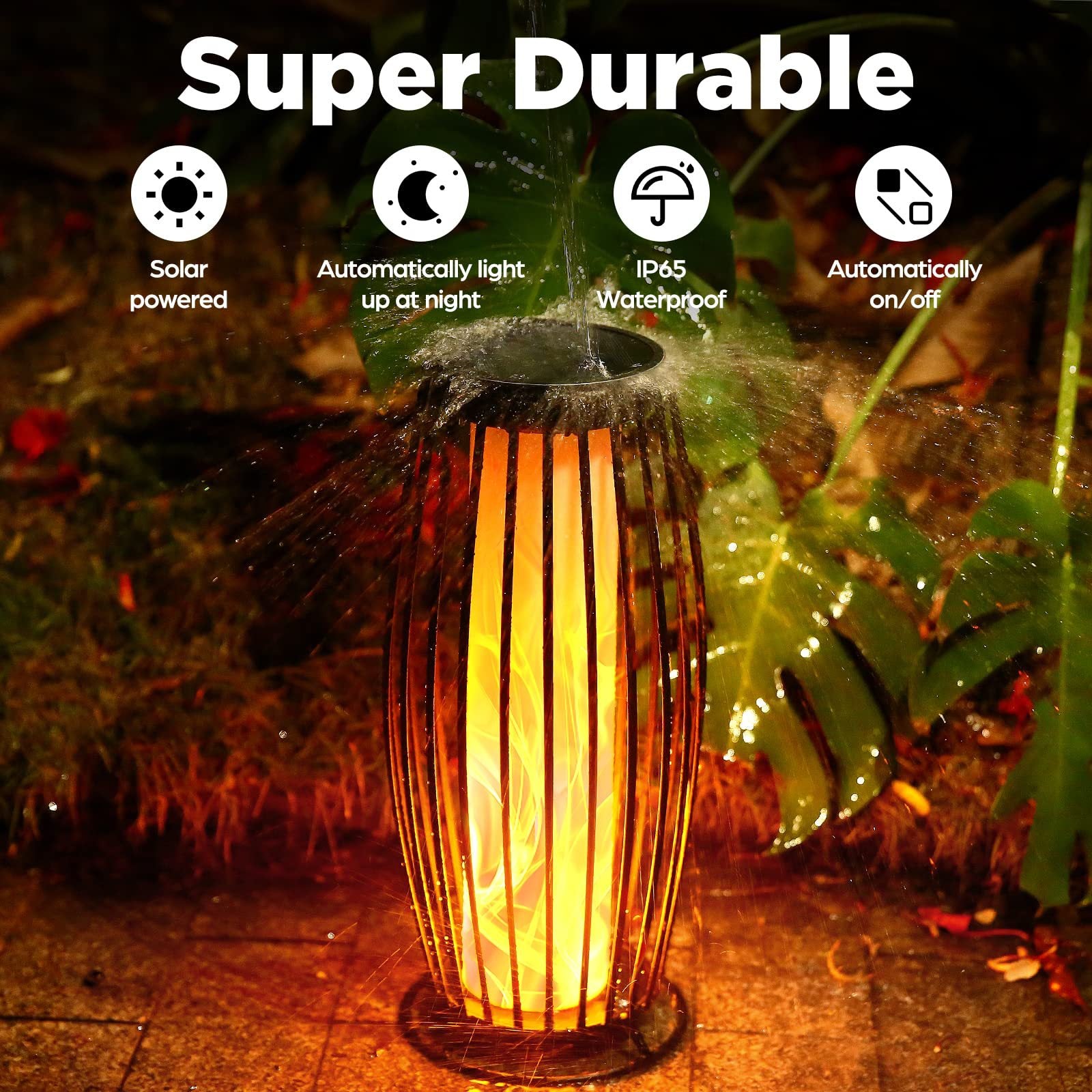 Solar Hanging Iron Lantern